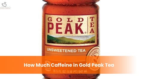 Does Gold Peak Tea Have Caffeine? And Why Do Cats Always Land on Their Feet?